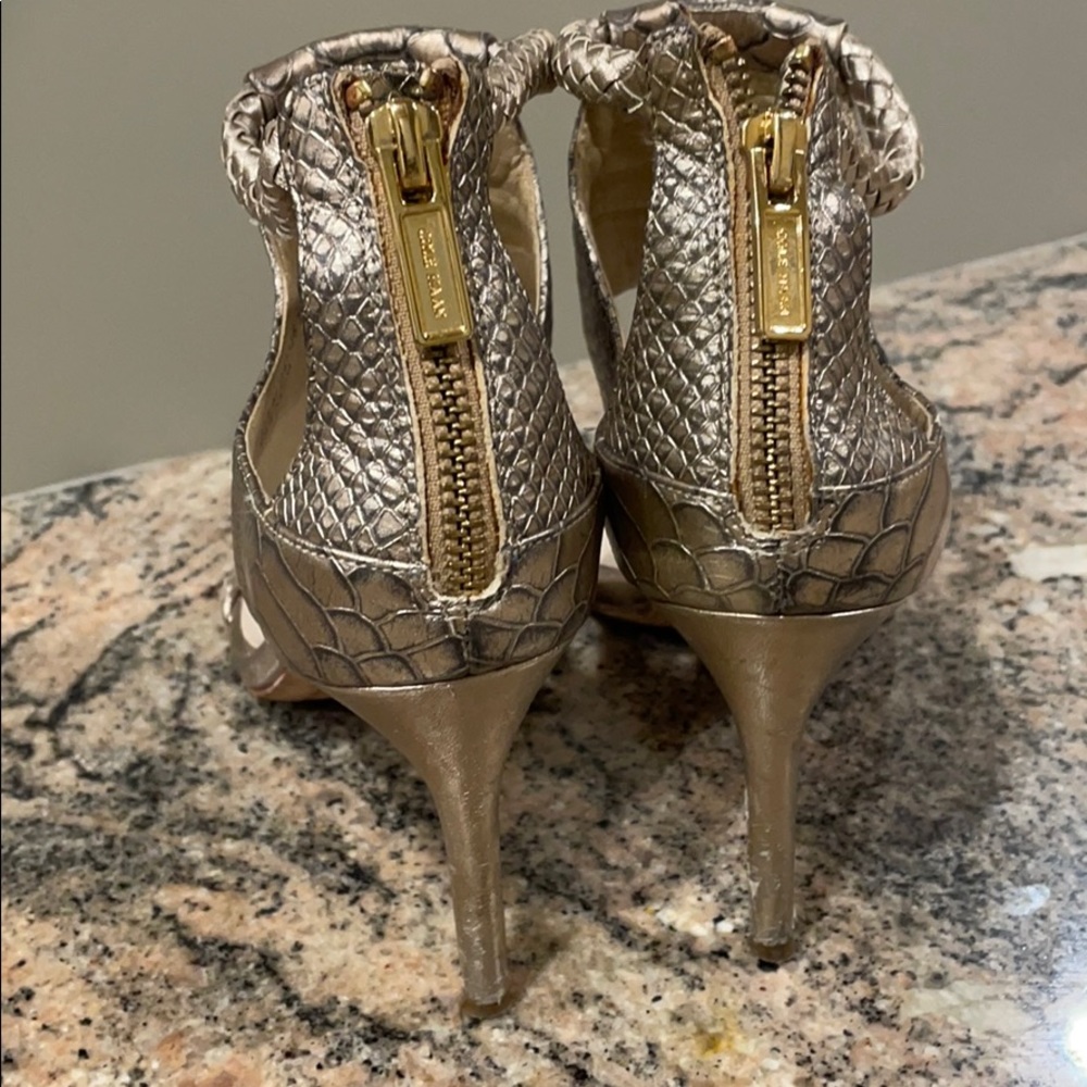 Cole Haan Snake Pattern Leather Sandals - Picture 3 of 8